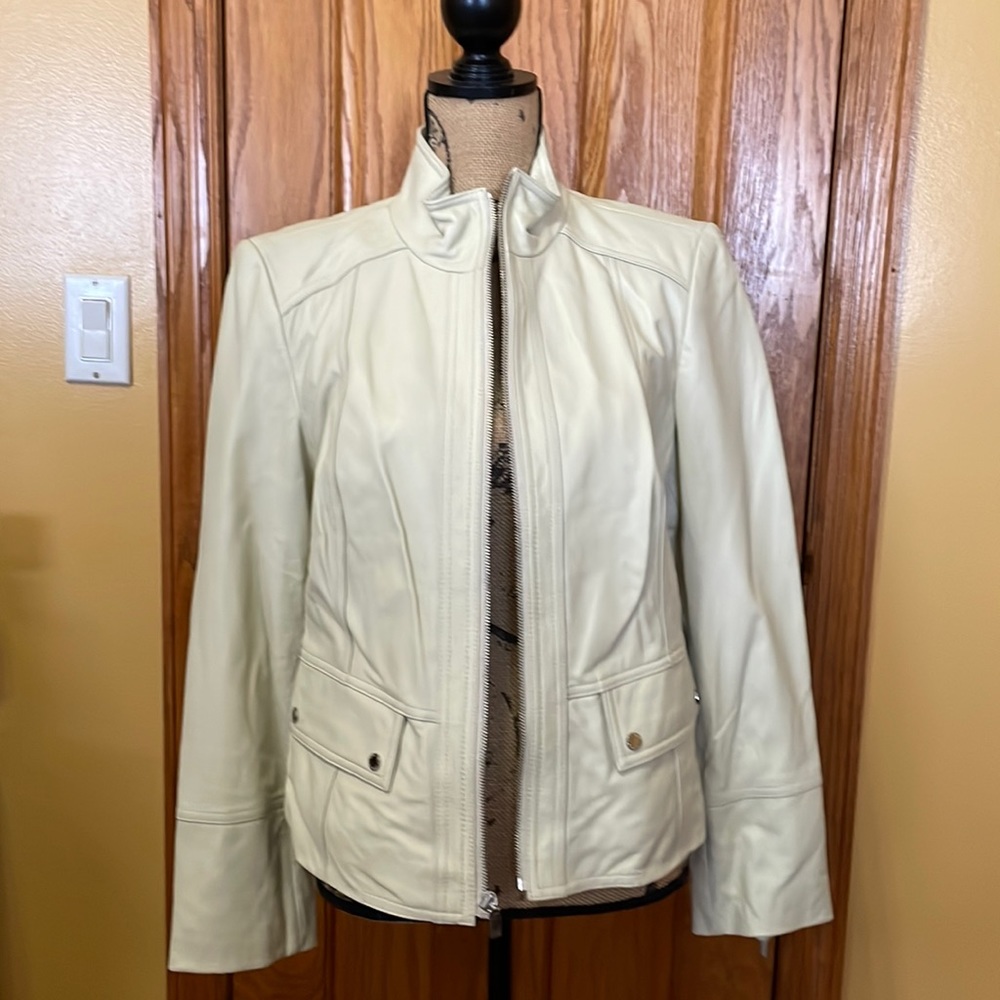 Anne Klein lamb skin jacket in size M